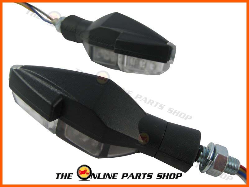 Universal Integrated LED Indicators DRL Daytime Running Lights Motorcycle Bike eBay